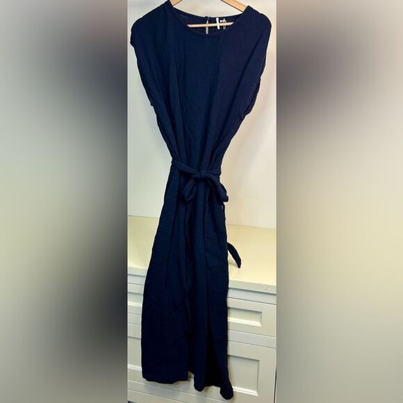 NWT 100% Cotton Gauze Belted Maxi size Large - Picture 1 of 5